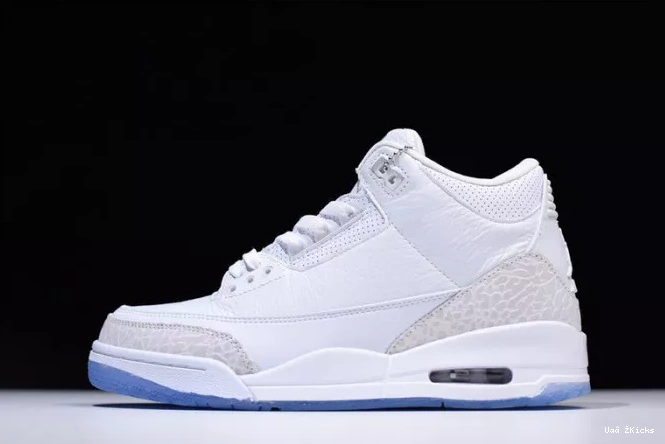 EyeCatching 428 Jordan Retro 3 136064-111 Triple Air White 0902
